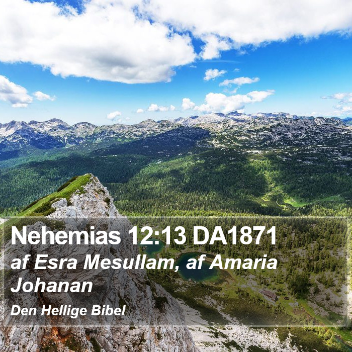Nehemias 12:13 DA1871 Bible Study
