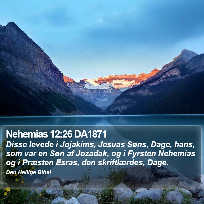 Nehemias 12:26 DA1871 Bible Study