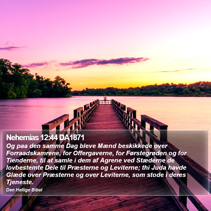 Nehemias 12:44 DA1871 Bible Study