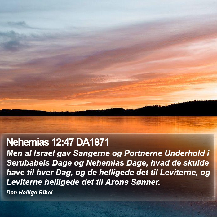 Nehemias 12:47 DA1871 Bible Study