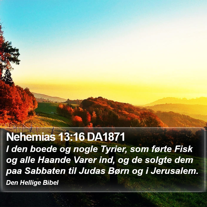 Nehemias 13:16 DA1871 Bible Study