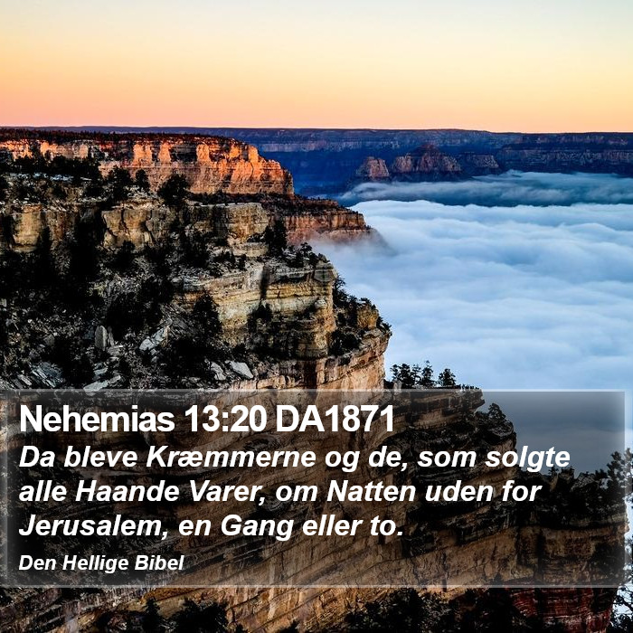 Nehemias 13:20 DA1871 Bible Study