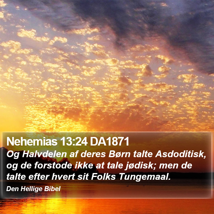 Nehemias 13:24 DA1871 Bible Study