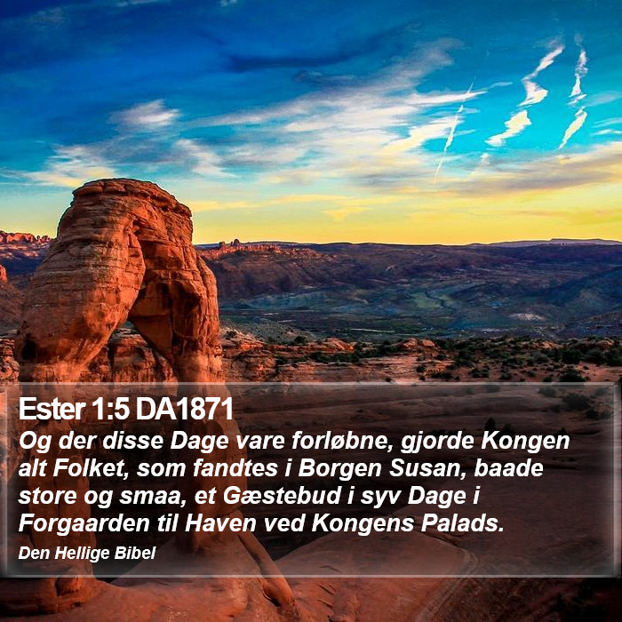 Ester 1:5 DA1871 Bible Study