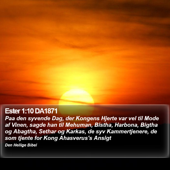 Ester 1:10 DA1871 Bible Study