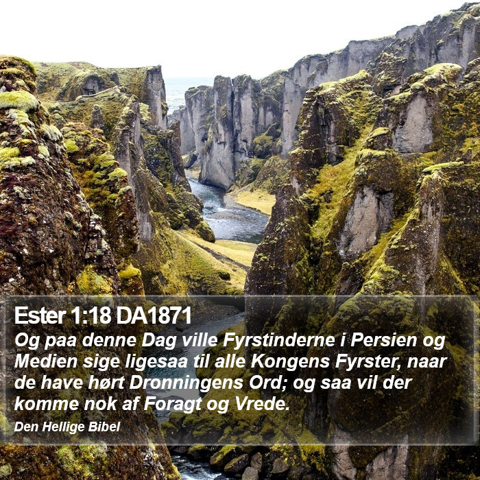 Ester 1:18 DA1871 Bible Study