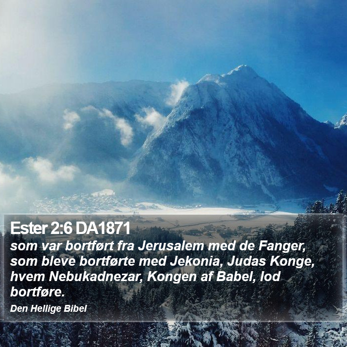 Ester 2:6 DA1871 Bible Study