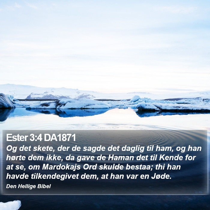 Ester 3:4 DA1871 Bible Study