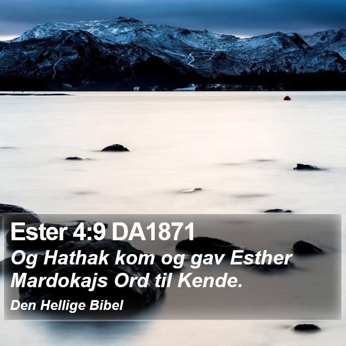 Ester 4:9 DA1871 Bible Study