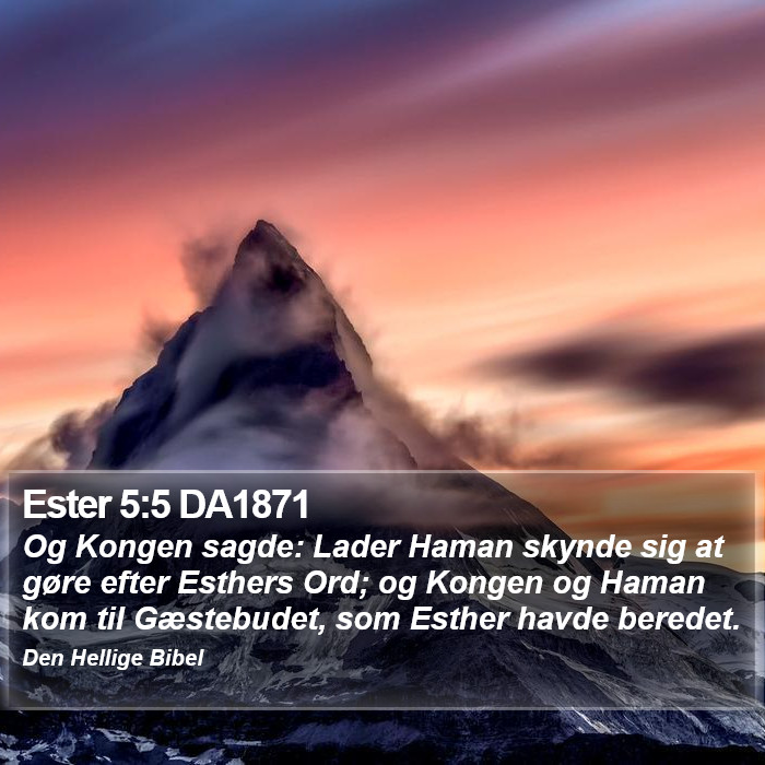 Ester 5:5 DA1871 Bible Study