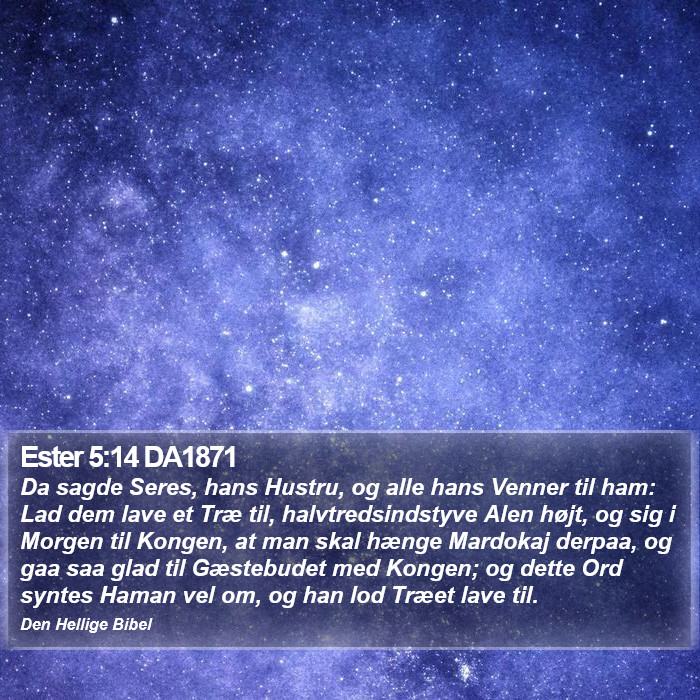 Ester 5:14 DA1871 Bible Study