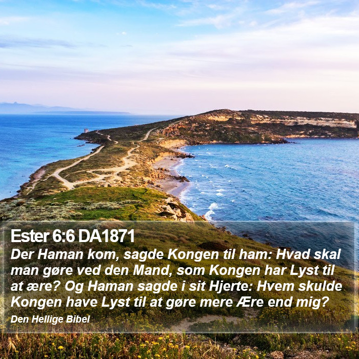 Ester 6:6 DA1871 Bible Study