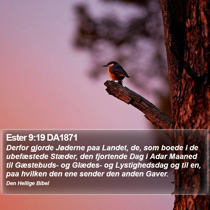 Ester 9:19 DA1871 Bible Study