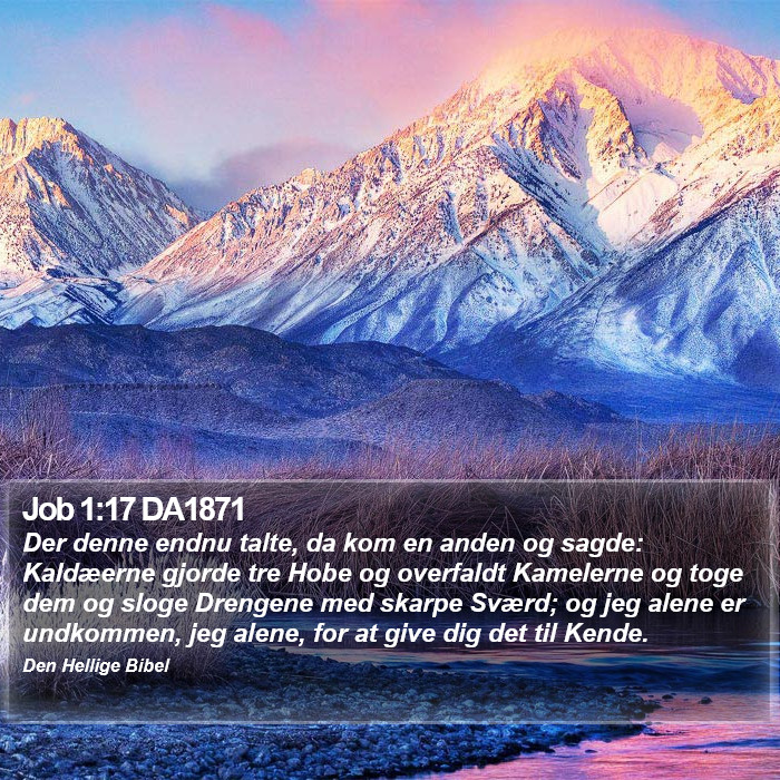 Job 1:17 DA1871 Bible Study