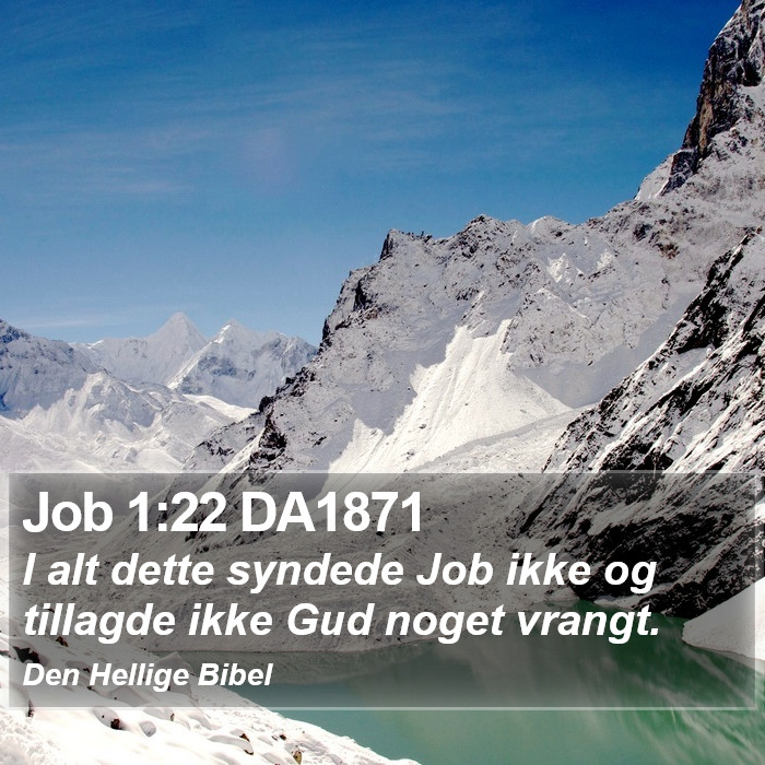 Job 1:22 DA1871 Bible Study