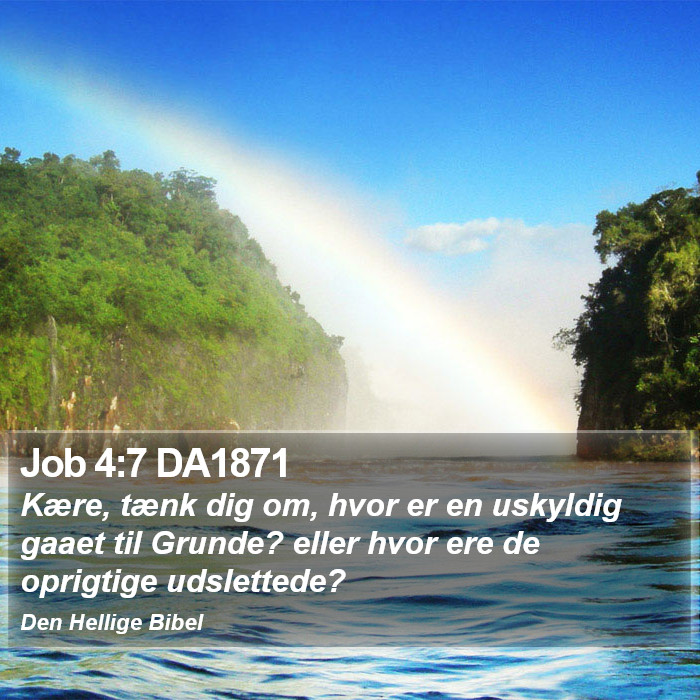 Job 4:7 DA1871 Bible Study