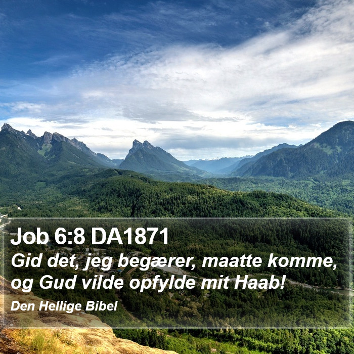 Job 6:8 DA1871 Bible Study