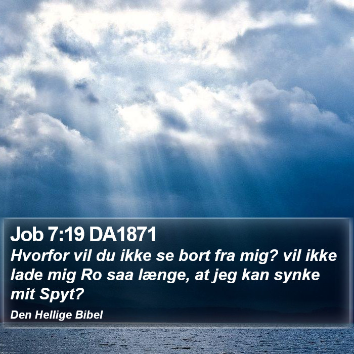 Job 7:19 DA1871 Bible Study