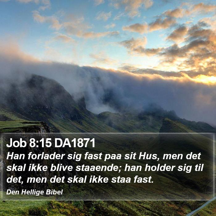 Job 8:15 DA1871 Bible Study