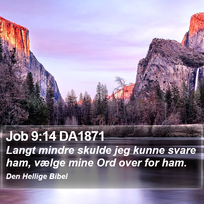 Job 9:14 DA1871 Bible Study