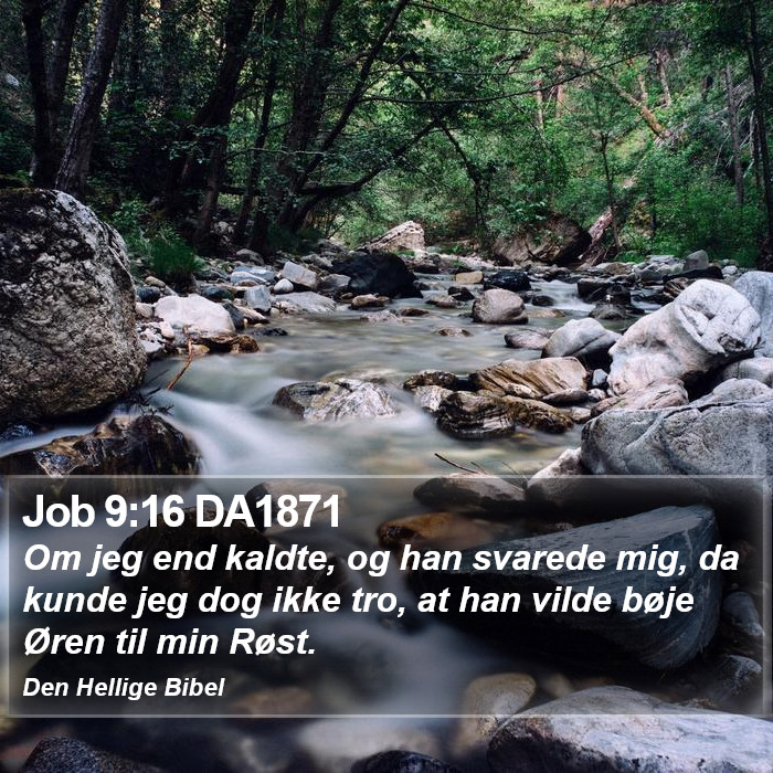 Job 9:16 DA1871 Bible Study