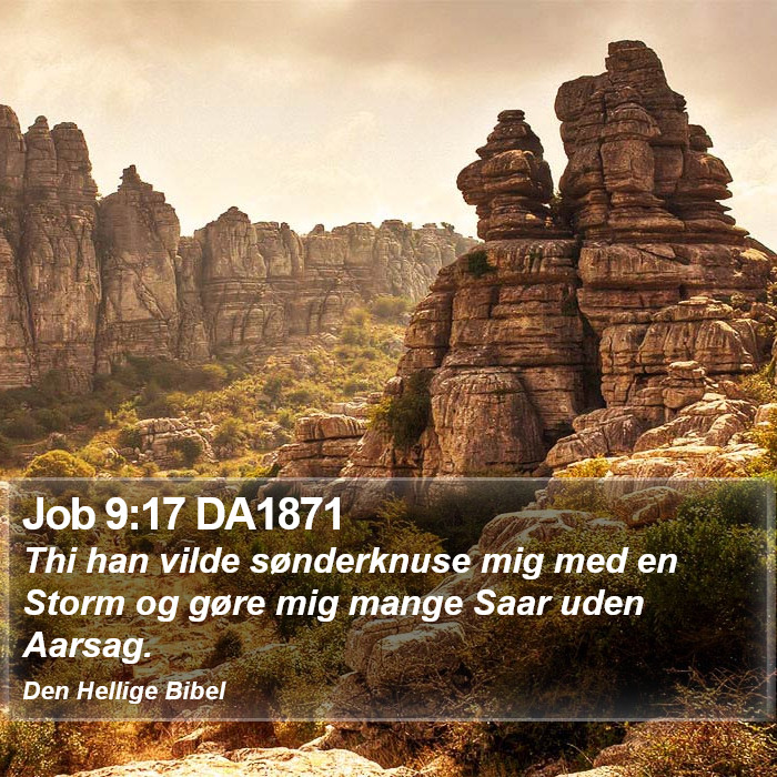 Job 9:17 DA1871 Bible Study