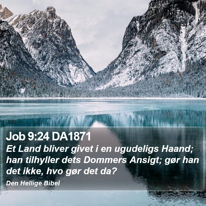 Job 9:24 DA1871 Bible Study