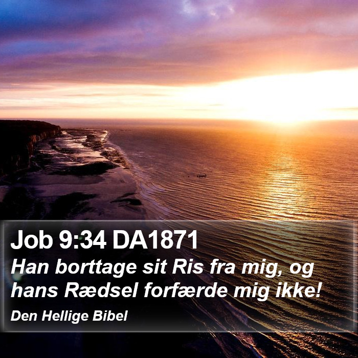 Job 9:34 DA1871 Bible Study