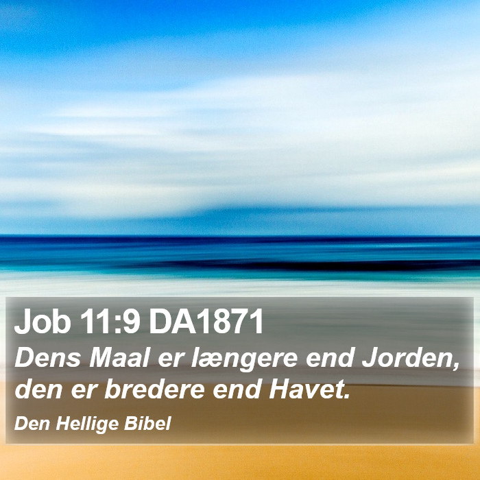 Job 11:9 DA1871 Bible Study