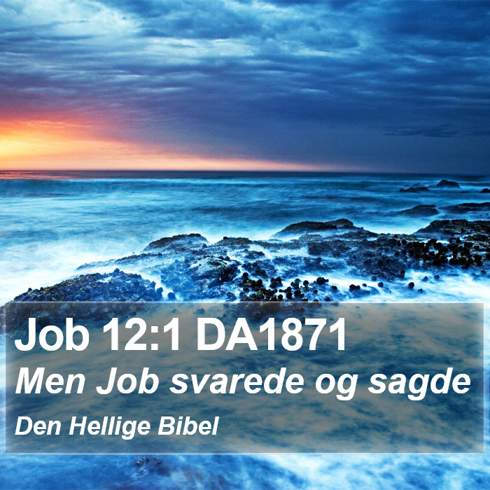 Job 12:1 DA1871 Bible Study