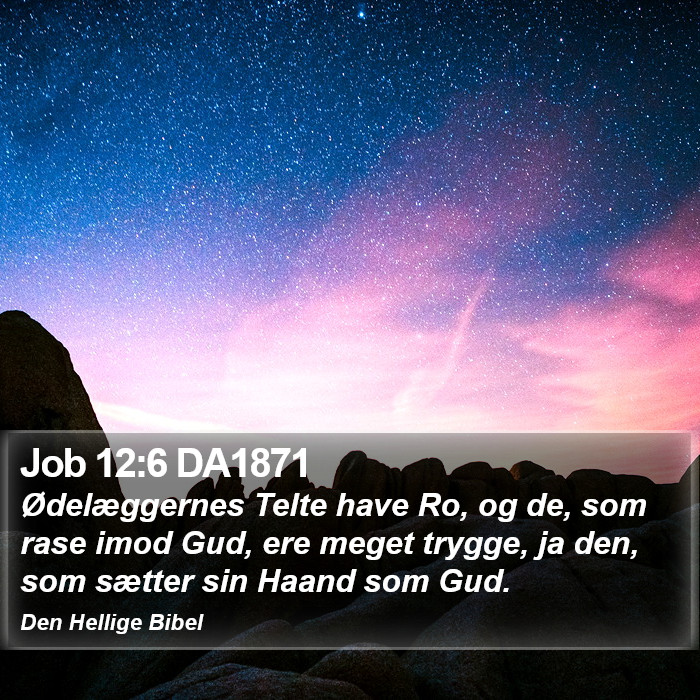 Job 12:6 DA1871 Bible Study