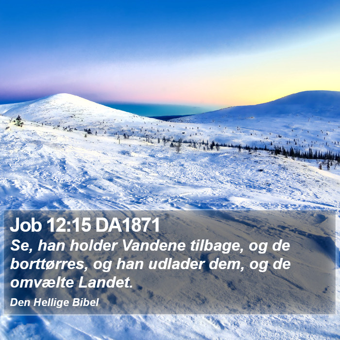 Job 12:15 DA1871 Bible Study