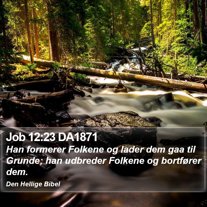 Job 12:23 DA1871 Bible Study