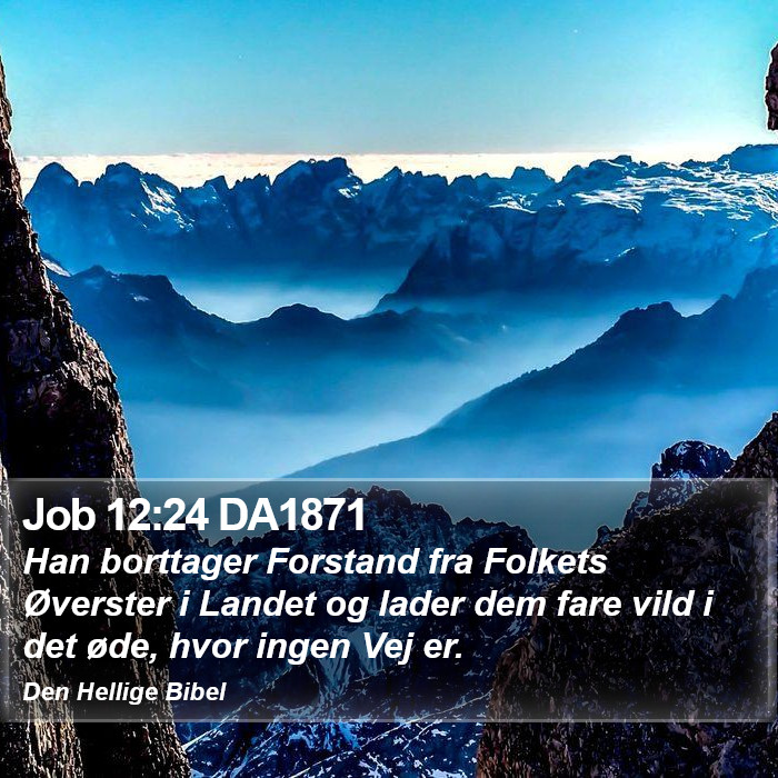 Job 12:24 DA1871 Bible Study