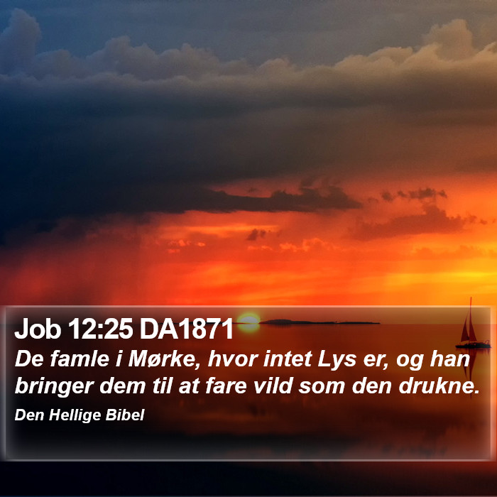 Job 12:25 DA1871 Bible Study