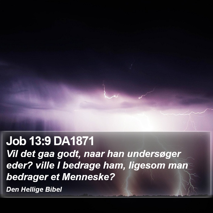 Job 13:9 DA1871 Bible Study
