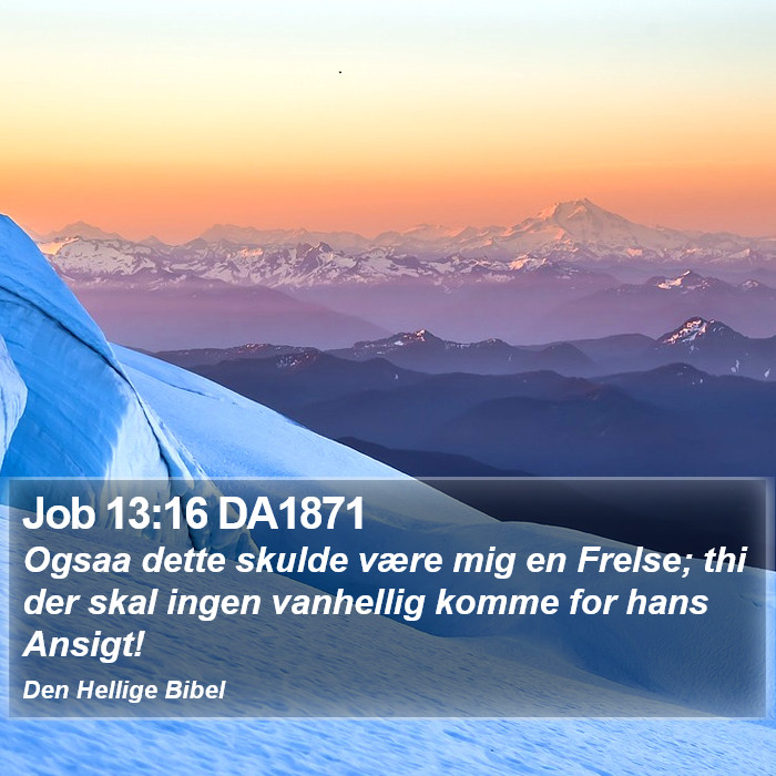 Job 13:16 DA1871 Bible Study