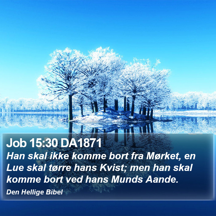 Job 15:30 DA1871 Bible Study