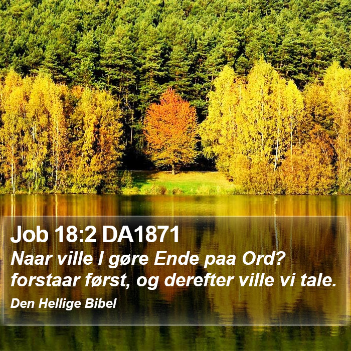 Job 18:2 DA1871 Bible Study