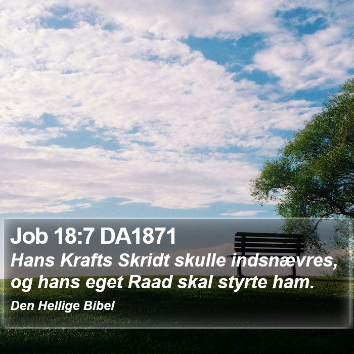 Job 18:7 DA1871 Bible Study