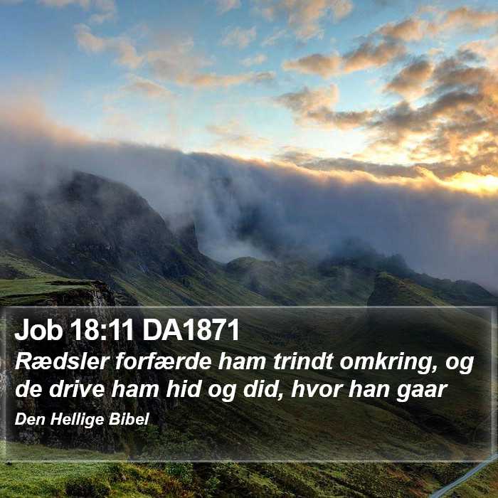 Job 18:11 DA1871 Bible Study