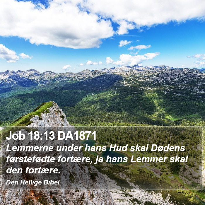 Job 18:13 DA1871 Bible Study