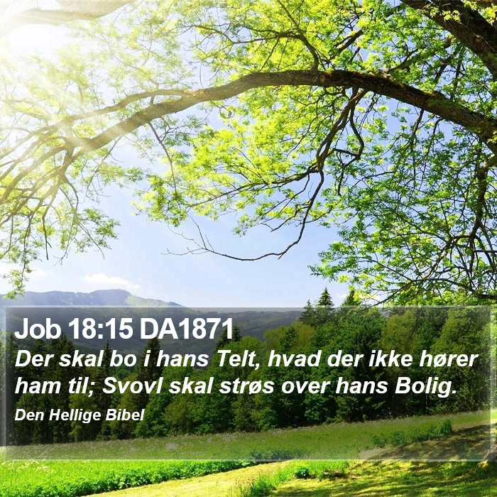 Job 18:15 DA1871 Bible Study