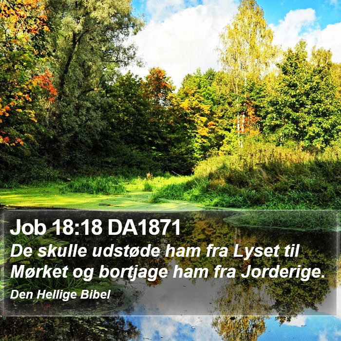 Job 18:18 DA1871 Bible Study