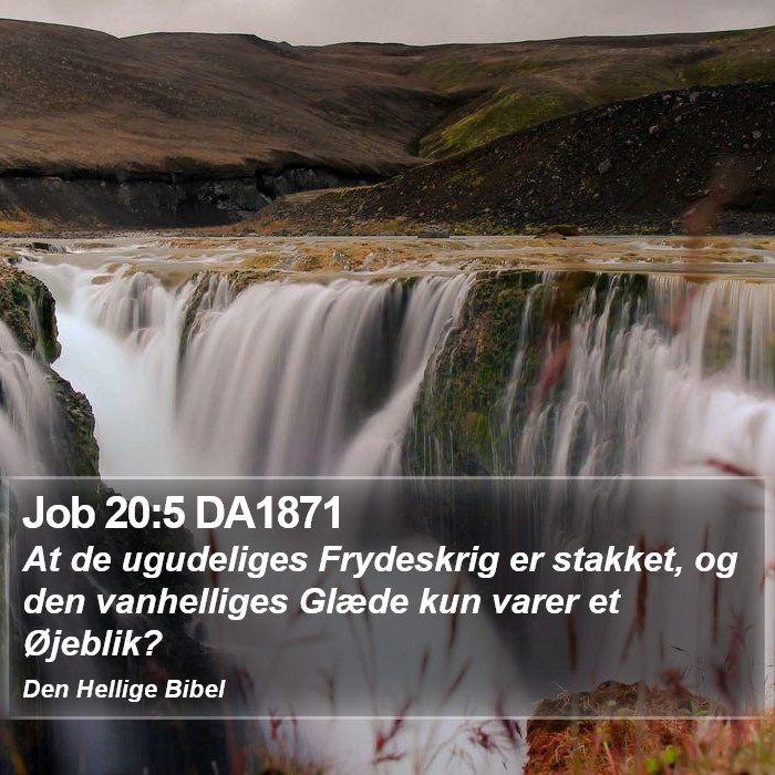 Job 20:5 DA1871 Bible Study