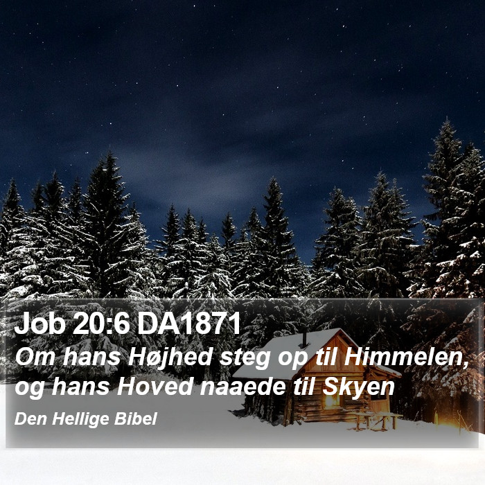Job 20:6 DA1871 Bible Study