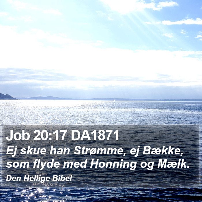 Job 20:17 DA1871 Bible Study
