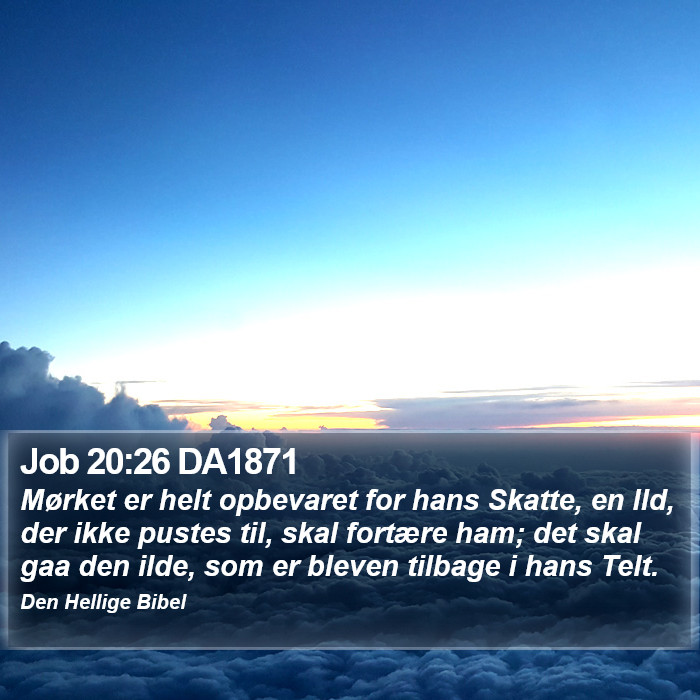 Job 20:26 DA1871 Bible Study