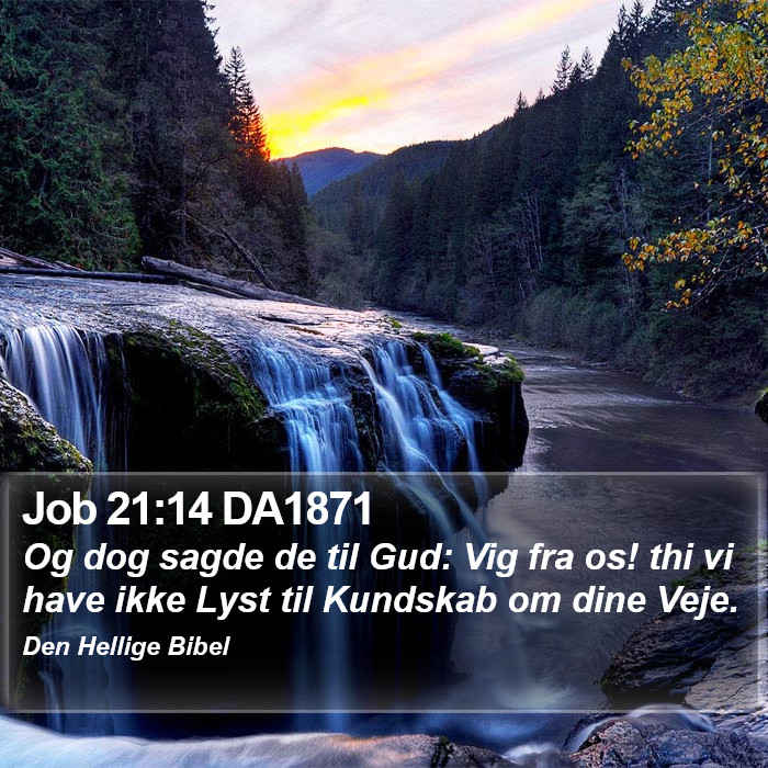 Job 21:14 DA1871 Bible Study
