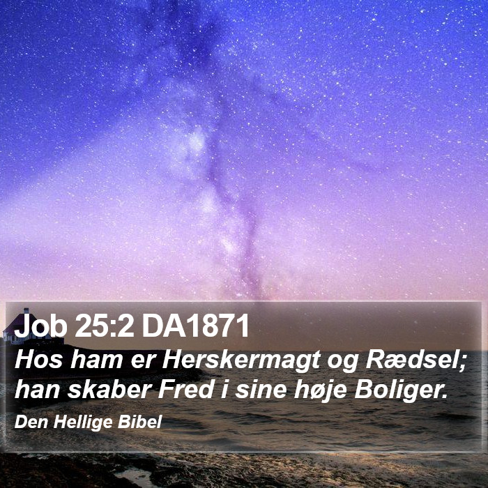 Job 25:2 DA1871 Bible Study